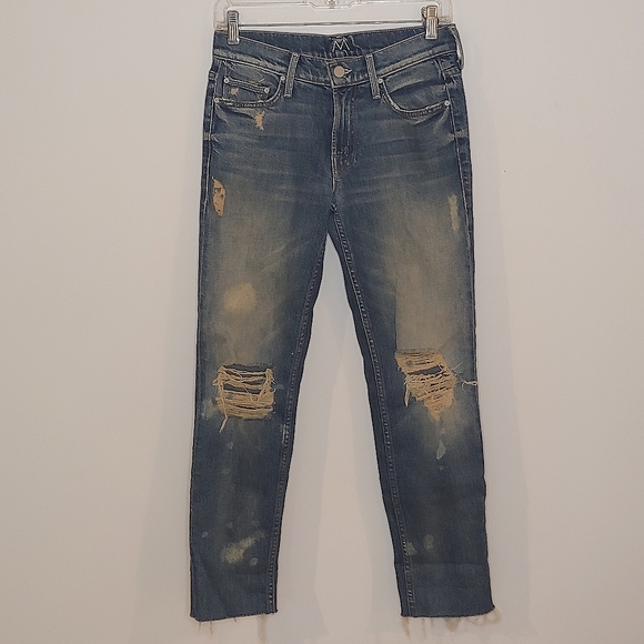 MOTHER The Dropout Fray in Reckless Distressed 24 - Picture 2 of 14